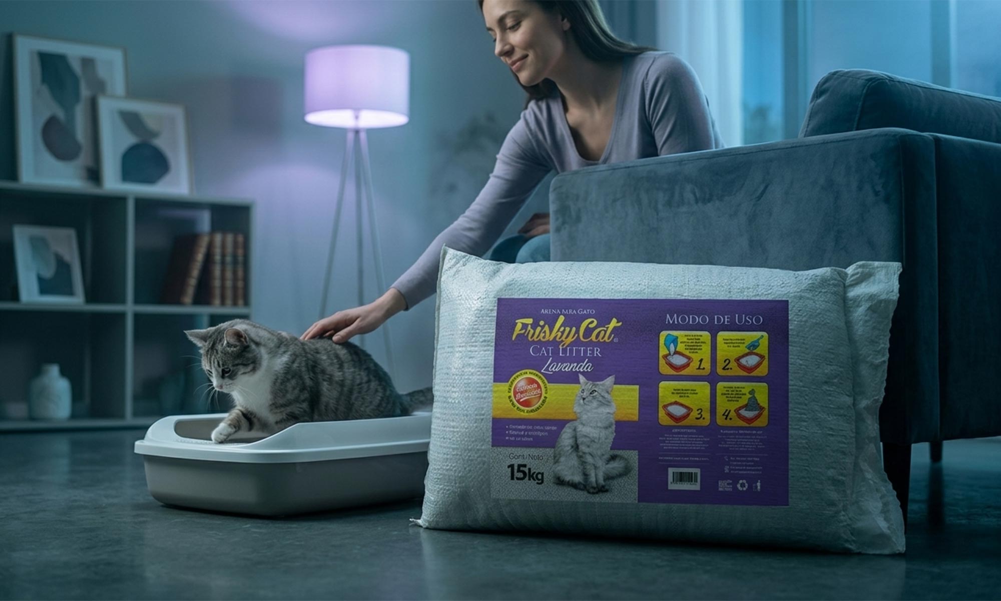 Frisky Cat Arena para gato de mayoreo en México